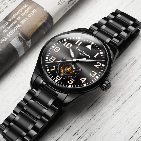 wristwatches mens watches carnival automatic mechanical watch men hollow business waterproof sport wrist reloj hombre1, Slivery;brown
wristwatches mens watches carnival automatic mechanical watch men hollow business waterproof sport wrist reloj hombre1, Slivery;brown