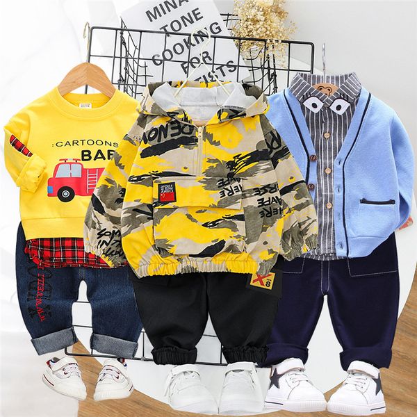 spring children clothing boys casual sport 2 pcs/set t-shirt pants long sleeve infant outfit kids clothes suit tracksuits t200707, White
spring children clothing boys casual sport 2 pcs/set t-shirt pants long sleeve infant outfit kids clothes suit tracksuits t200707, White