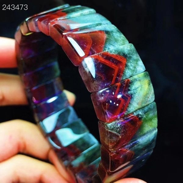cacoxenite auralite natural 23 purple quartz bracelet red rutilated 20.3x11.5x6.5mm female clear wristband accounts l161, Black
cacoxenite auralite natural 23 purple quartz bracelet red rutilated 20.3x11.5x6.5mm female clear wristband accounts l161, Black