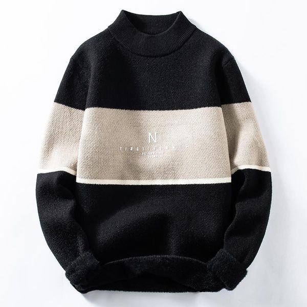 men's one-piece thickened round neck sweater autumn and winter casual sweater youth korean loose bottoming shirt, White;black
men's one-piece thickened round neck sweater autumn and winter casual sweater youth korean loose bottoming shirt, White;black