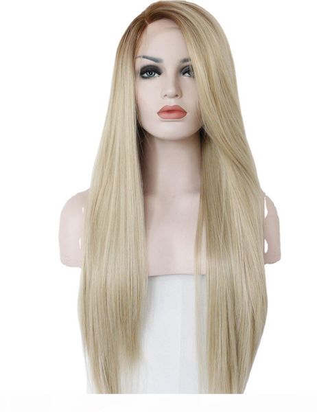 2021 lace chemical fiber wigs before wigs gradual discoloration of european and american ladies, long straight hair, chemical fiber high tem, Black
2021 lace chemical fiber wigs before wigs gradual discoloration of european and american ladies, long straight hair, chemical fiber high tem, Black