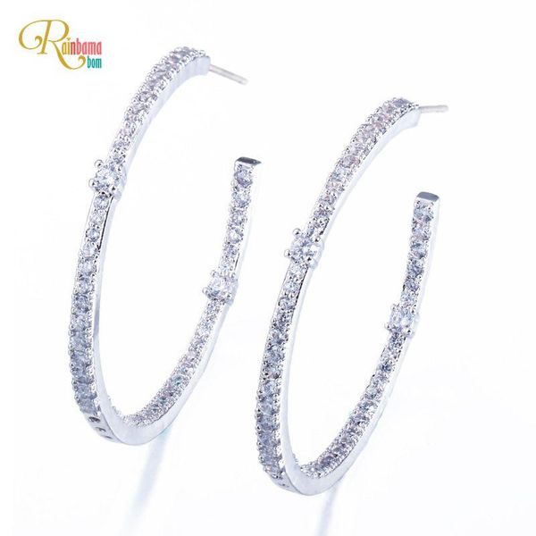 hoop & huggie rainbamabom fashion 925 solid sterling silver created moissanite diamonds gemstone wedding engagement fine jewelry earrings, Golden;silver
hoop & huggie rainbamabom fashion 925 solid sterling silver created moissanite diamonds gemstone wedding engagement fine jewelry earrings, Golden;silver