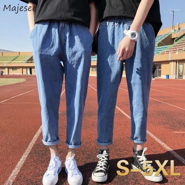 men jeans ankle-length solid loose plus size 5xl leisure simple straight denim trousers mens all-match washed chic1, Blue
men jeans ankle-length solid loose plus size 5xl leisure simple straight denim trousers mens all-match washed chic1, Blue
