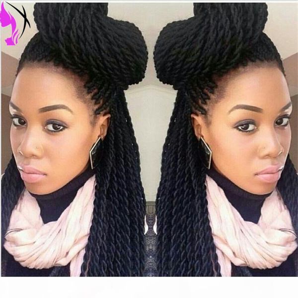10-30inch senegalese twist lace front wigs long braid wig synthetic braided lace wig glueless heat resistant hair women wigs, Black
10-30inch senegalese twist lace front wigs long braid wig synthetic braided lace wig glueless heat resistant hair women wigs, Black