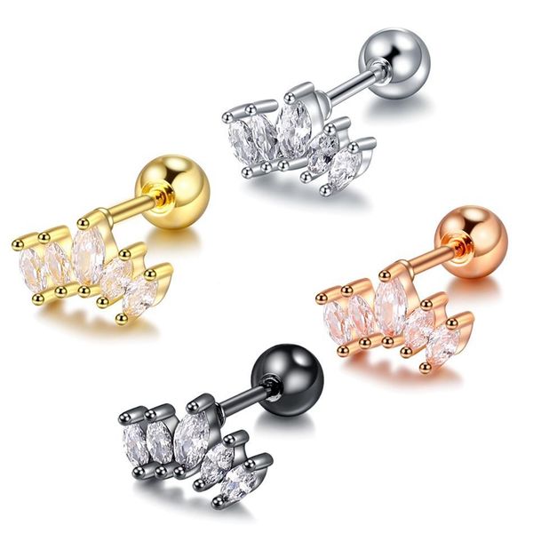 1pc steel barbells cz crown ear tragus stud conch piercing helix earring cartilages crystal rings women gift for body jewelry q jllmfz, Silver
1pc steel barbells cz crown ear tragus stud conch piercing helix earring cartilages crystal rings women gift for body jewelry q jllmfz, Silver