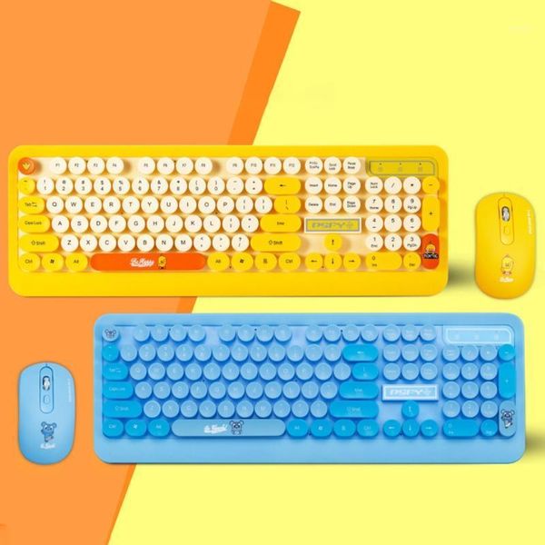 cute cartoon fashion retro round keycap wireless keyboard mouse usb receiver set for pc computer lap
cute cartoon fashion retro round keycap wireless keyboard mouse usb receiver set for pc computer lap