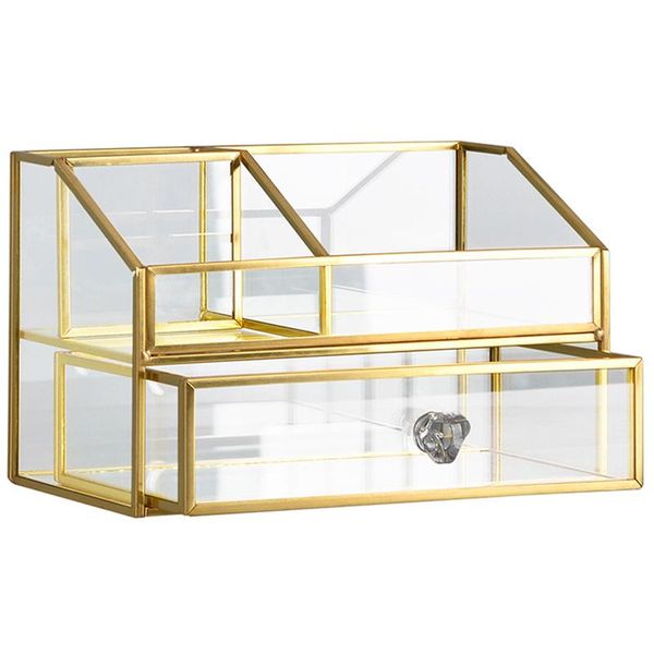 modern home bedroom dressing table glass jewelry box transparent storage box retro decorative, Pink;blue
modern home bedroom dressing table glass jewelry box transparent storage box retro decorative, Pink;blue