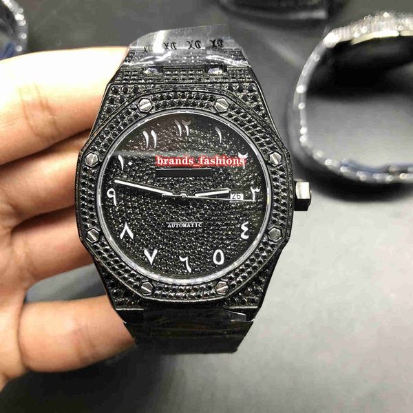 men's fashion black hip hop watch stainless steel shell set watches arabic digital scale watch automatic mechanical wristwat, Slivery;brown
men's fashion black hip hop watch stainless steel shell set watches arabic digital scale watch automatic mechanical wristwat, Slivery;brown
