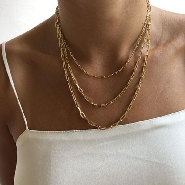 5 clip chain 4 simple paper / 8mm stainless steel plated female clavicle necklace, Silver
5 clip chain 4 simple paper / 8mm stainless steel plated female clavicle necklace, Silver