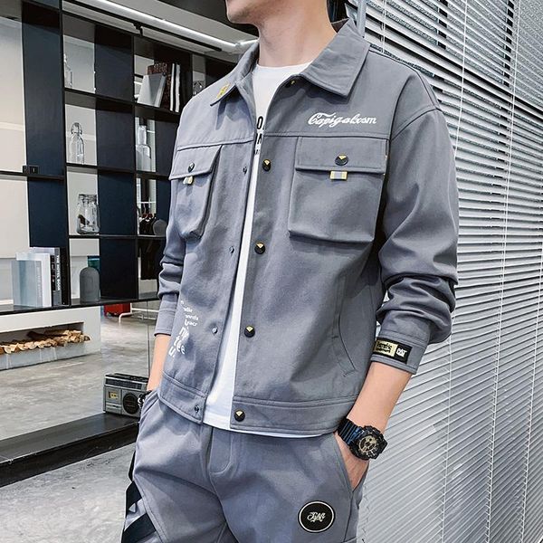 casual loose men sets fashion harajuku cardigan long sleeve tracksuit plus size men sets ropa hombre men's clothing db60tz, Gray
casual loose men sets fashion harajuku cardigan long sleeve tracksuit plus size men sets ropa hombre men's clothing db60tz, Gray