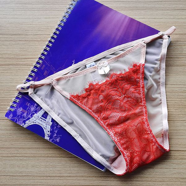 low waist lace lady's underwear lady's underwear girl's briefs, Black;pink