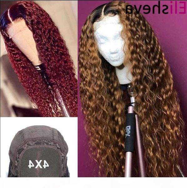 1b 30 99j brown honey blonde kinky ombre 4x4 curly closure wig brazilian lace front human hair wigs, Black;brown
1b 30 99j brown honey blonde kinky ombre 4x4 curly closure wig brazilian lace front human hair wigs, Black;brown