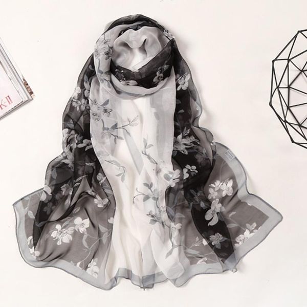 long floral chiffon scarf for women spring and summer women scarf new shawl printed muffler, Blue;gray
long floral chiffon scarf for women spring and summer women scarf new shawl printed muffler, Blue;gray