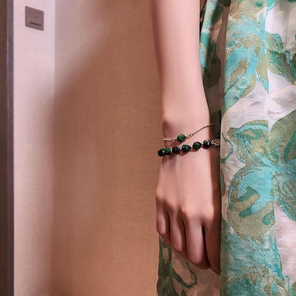 charm bracelets 2021light luxury green exquisite bracelet classic versatile 2-piece set adjustable, Golden;silver
charm bracelets 2021light luxury green exquisite bracelet classic versatile 2-piece set adjustable, Golden;silver
