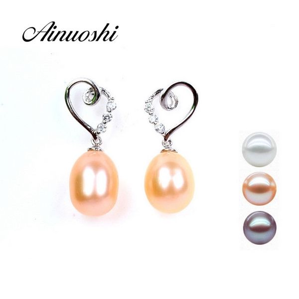 ainuoshi luxury 925 sterling silver fresh water pearl heart earrings lover women wedding engagement silver earrings jewelry gift y200107, Golden
ainuoshi luxury 925 sterling silver fresh water pearl heart earrings lover women wedding engagement silver earrings jewelry gift y200107, Golden