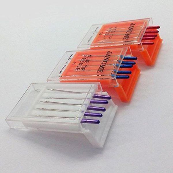 sewing notions & tools janome machine blue tip needle size 11 purple needles 14 red, Black
sewing notions & tools janome machine blue tip needle size 11 purple needles 14 red, Black