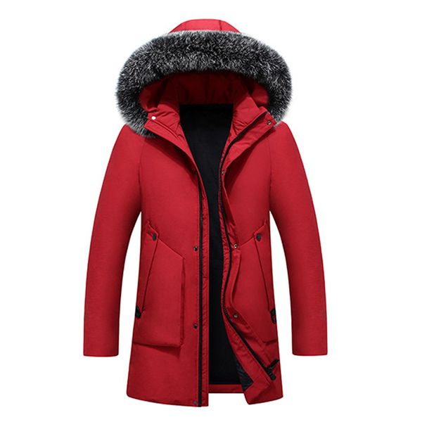 men's jacket red black color fur collar windproof waterproof keep warm winter jackets men/women long down coat
men's jacket red black color fur collar windproof waterproof keep warm winter jackets men/women long down coat