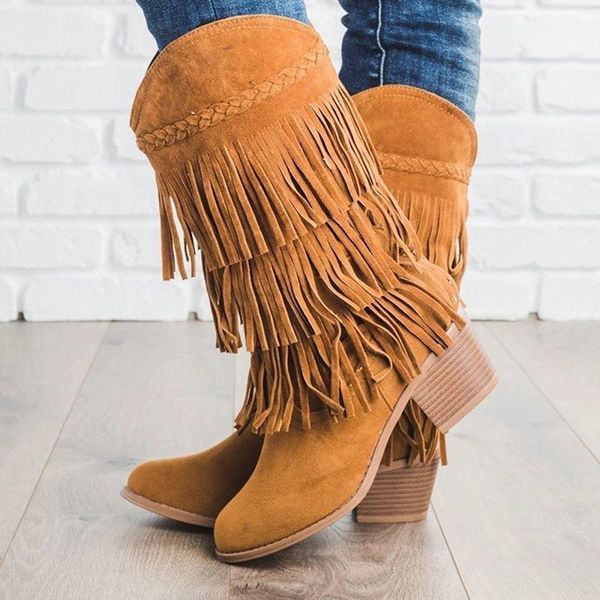 fashion chinese nation style women boots pu plus size fringe square heel solid slip on round toe female casual boots1, Black
fashion chinese nation style women boots pu plus size fringe square heel solid slip on round toe female casual boots1, Black