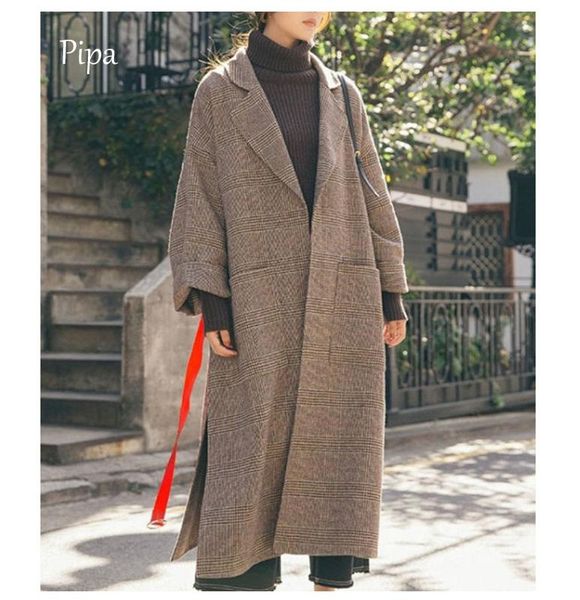 autumn winter women long style grey coats fashion female woolen thin outwear casual solid loose oversize coats plus size, Tan;black
autumn winter women long style grey coats fashion female woolen thin outwear casual solid loose oversize coats plus size, Tan;black