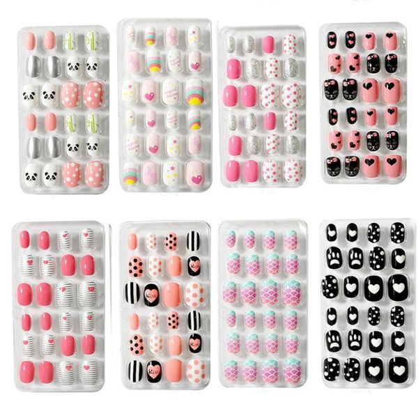 24pcs/lot cut candy false nail tips press on children cartoon full cover kid glue self fake nail art for girls manicure tips, Red;gold
24pcs/lot cut candy false nail tips press on children cartoon full cover kid glue self fake nail art for girls manicure tips, Red;gold