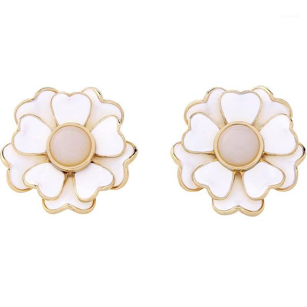 stud white enamel big flower earrings online shopping india fashion piercing wedding brincos1, Golden;silver
stud white enamel big flower earrings online shopping india fashion piercing wedding brincos1, Golden;silver