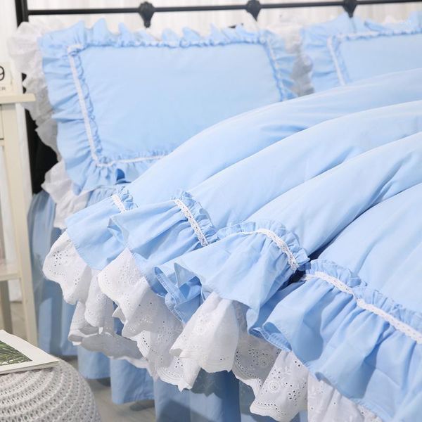 bedding sets amazing set blue size embroidery ruffle lace double duvet cover bedskirt princess warm pillow case hm-19p1
bedding sets amazing set blue size embroidery ruffle lace double duvet cover bedskirt princess warm pillow case hm-19p1