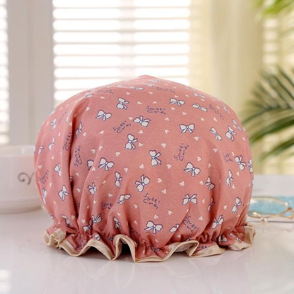 thick 1pcs waterproof bath hat double layer shower hair cover women supplies shower cap bathroom accessories h jllpxk 
thick 1pcs waterproof bath hat double layer shower hair cover women supplies shower cap bathroom accessories h jllpxk