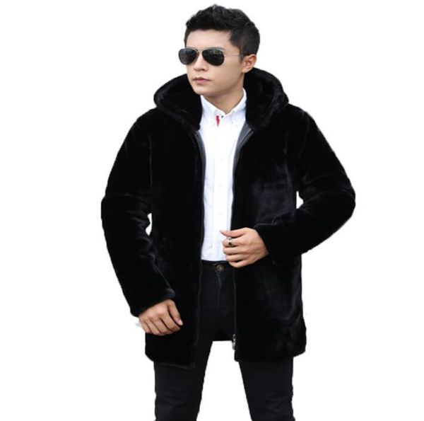 autumn hooded faux mink leather jacket mens winter thicken warm fur leather coat men slim jackets jaqueta de couro fashion b81, Black
autumn hooded faux mink leather jacket mens winter thicken warm fur leather coat men slim jackets jaqueta de couro fashion b81, Black