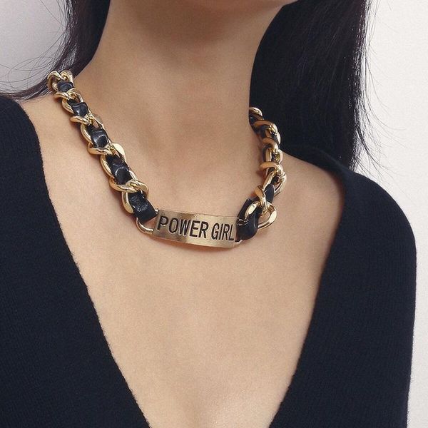 chokers exknl pu leather chain choker necklace women fashion turkish festival rave jewelry boho punk gothic for girls 20211, Golden;silver
chokers exknl pu leather chain choker necklace women fashion turkish festival rave jewelry boho punk gothic for girls 20211, Golden;silver