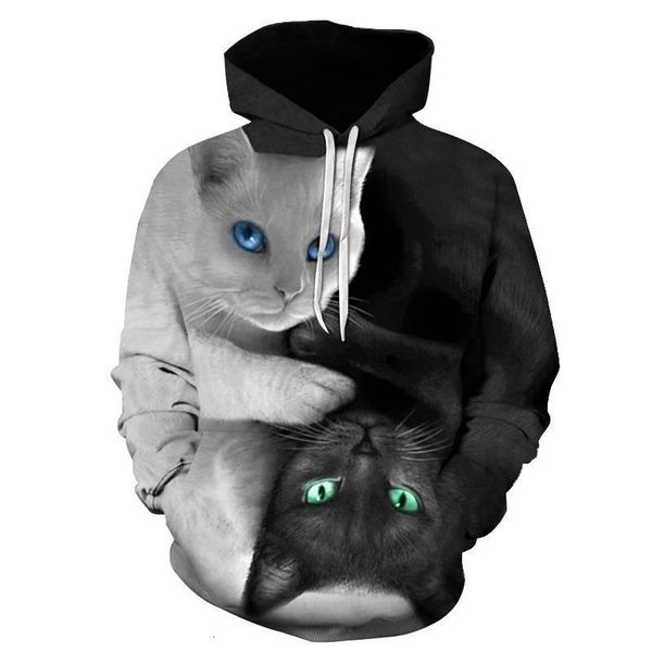 cute yinyang cat 3d hoodies galaxy cats prints hooded sweatshirt cool wolf/lions/tiger hoodie pullovers drop ship, Black
cute yinyang cat 3d hoodies galaxy cats prints hooded sweatshirt cool wolf/lions/tiger hoodie pullovers drop ship, Black