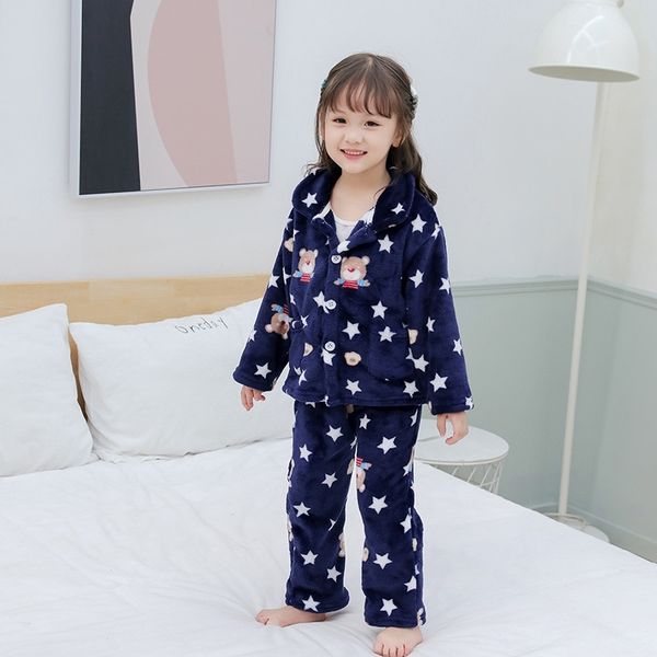 winter flannel kids sets child warm sleepwear cartoon print baby girls boys nightwear children pajamas 1-5 years y200328, Blue;red
winter flannel kids sets child warm sleepwear cartoon print baby girls boys nightwear children pajamas 1-5 years y200328, Blue;red