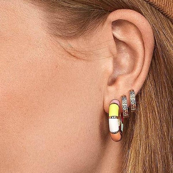 hoop & huggie 2021 arrived enamel styles rainbow colorful gold filled women earring fashion candy earrings for wedding, Golden;silver
hoop & huggie 2021 arrived enamel styles rainbow colorful gold filled women earring fashion candy earrings for wedding, Golden;silver