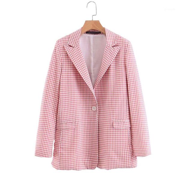 women casual plaid blazers coats 2019 spring summer long sleeve single button notched collar female blazer ladies coat1, White;black
women casual plaid blazers coats 2019 spring summer long sleeve single button notched collar female blazer ladies coat1, White;black
