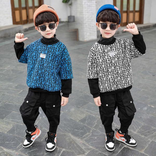 boys' sweater autumn and winter 2020 cool children's letter plush pullover, Black
boys' sweater autumn and winter 2020 cool children's letter plush pullover, Black