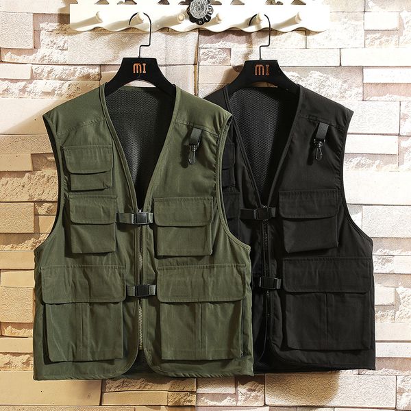 2021 new sleeveless jacket fashion vests for men's pocket pgraphy waistcoat casual spring autumn outdoors military black fishing b2bu, Black;white
2021 new sleeveless jacket fashion vests for men's pocket pgraphy waistcoat casual spring autumn outdoors military black fishing b2bu, Black;white