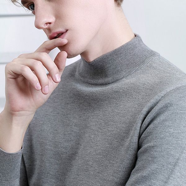 2020 autumn and winter new men's high-collar nightgown casual fashion fine fine-tuning male sweater clothes mark 7-color, White;black
2020 autumn and winter new men's high-collar nightgown casual fashion fine fine-tuning male sweater clothes mark 7-color, White;black