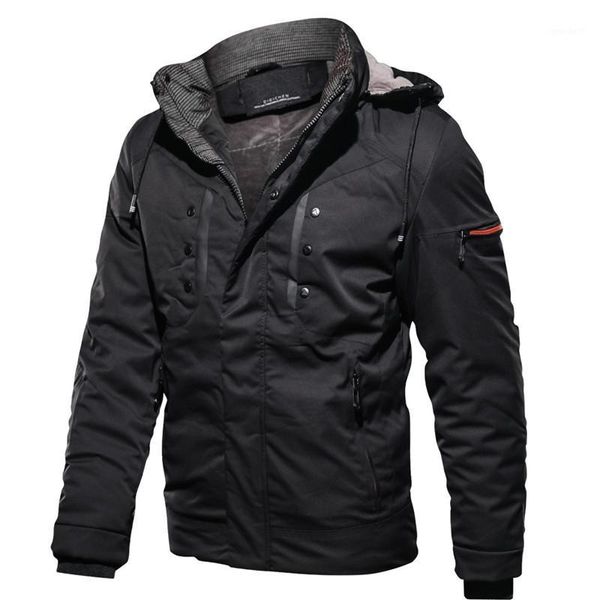 men's down & parkas winter cotton jacket casual thicken warm hooded large size windproof solid color coat1, Black
men's down & parkas winter cotton jacket casual thicken warm hooded large size windproof solid color coat1, Black