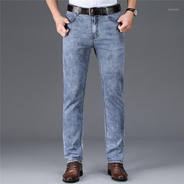 2021 tencel men's jeans spring summer thin straight casual pants stretch slim men's jeans grey1, Blue
2021 tencel men's jeans spring summer thin straight casual pants stretch slim men's jeans grey1, Blue
