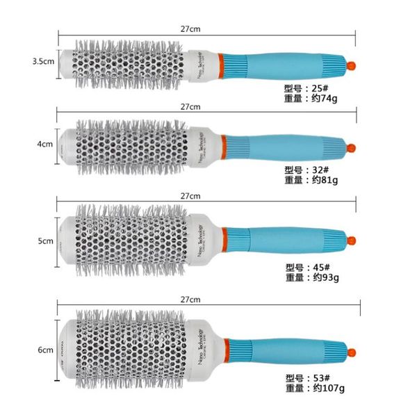 ceramic ion professional salon portable hair brush hair styling hairbrush hairdressing comb round curly hair rollers tools 1pcs f wmtufw, Silver
ceramic ion professional salon portable hair brush hair styling hairbrush hairdressing comb round curly hair rollers tools 1pcs f wmtufw, Silver