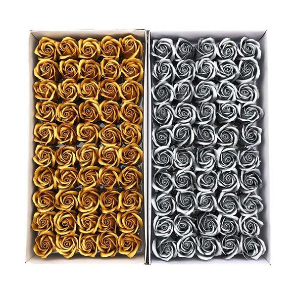 dia 5cm bath body gold sliver color flower floral soap rose flower head artificial flowers home decor for wedding valentine day gift 50pcs 
dia 5cm bath body gold sliver color flower floral soap rose flower head artificial flowers home decor for wedding valentine day gift 50pcs