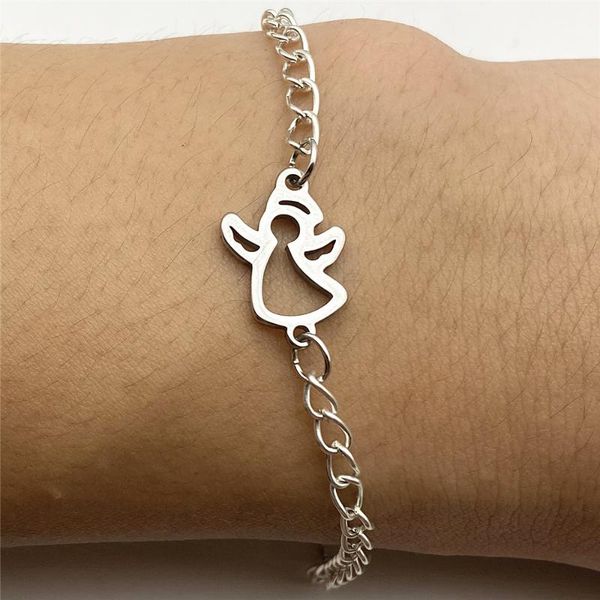 angel shape charm snowman hand bracelet 100% stainless steel gift ankle bracelet dainty necklace diy jewelry findings make, Golden;silver
angel shape charm snowman hand bracelet 100% stainless steel gift ankle bracelet dainty necklace diy jewelry findings make, Golden;silver