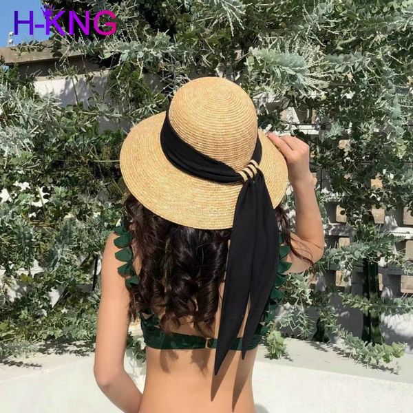 summer ladies seaside vacation beach hat panama women's straw hat elegant ladies sun protection uv sun, Blue;gray
summer ladies seaside vacation beach hat panama women's straw hat elegant ladies sun protection uv sun, Blue;gray