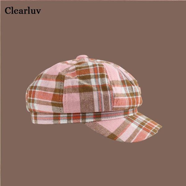 ladies autumn berets color fashion plaid wild street simple octagonal hat british painter cap, Blue;gray
ladies autumn berets color fashion plaid wild street simple octagonal hat british painter cap, Blue;gray