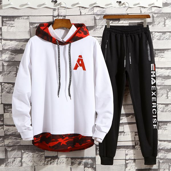 2021 new men set brand tracksuit fashion casual sportswear two piece sets cotton letter a printed hoodie+pants sporting suit spring 4rqa, Black
2021 new men set brand tracksuit fashion casual sportswear two piece sets cotton letter a printed hoodie+pants sporting suit spring 4rqa, Black