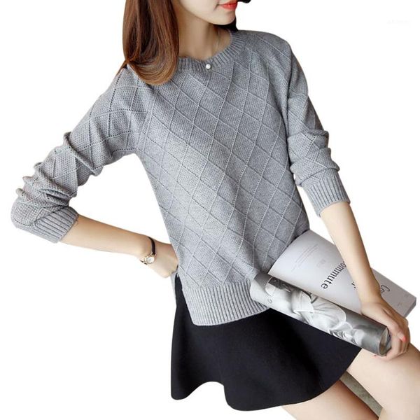 fashion knitted sweaters women 2019 autumn casual o neck high street thin knit female argyle pullover side slit sweater1, White;black
fashion knitted sweaters women 2019 autumn casual o neck high street thin knit female argyle pullover side slit sweater1, White;black
