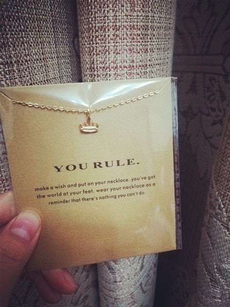 factorydwq9gift necklace with cute high card with little crown (you rule.), no fade, and
factorydwq9gift necklace with cute high card with little crown (you rule.), no fade, and