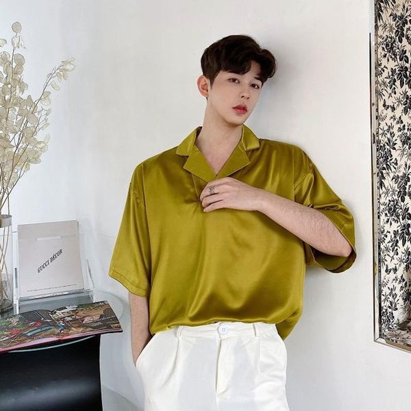 men's short-sleeved shirt 2020 spring and summer new solid color loose wild short-sleeved pullover shirt young men's fashion1, White;black
men's short-sleeved shirt 2020 spring and summer new solid color loose wild short-sleeved pullover shirt young men's fashion1, White;black