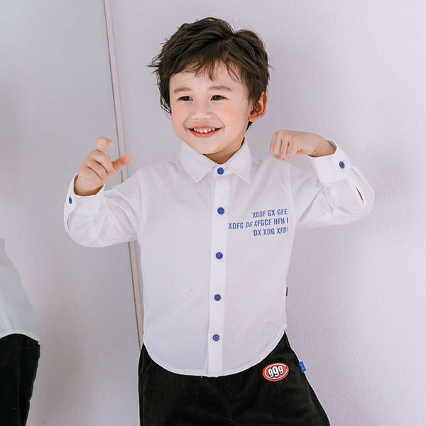 long sve spring and autumn boys' clothing white shirt children's inch tide 3-year-old 5-year-old, White;black
long sve spring and autumn boys' clothing white shirt children's inch tide 3-year-old 5-year-old, White;black