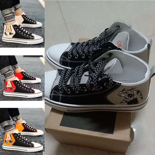 2021 autumn men's shoes all-match casual shoes breathable high-canvas shoessneakers men skateboard shoes size 39-44, Black
2021 autumn men's shoes all-match casual shoes breathable high-canvas shoessneakers men skateboard shoes size 39-44, Black