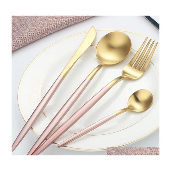 304 stainless steel gold series tableware knife fork spoon set nordic western food black gold steak knife for jlliam mx_home
304 stainless steel gold series tableware knife fork spoon set nordic western food black gold steak knife for jlliam mx_home